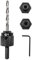 Faithfull FAIHSAUQC Universal Quick Release Heavy Duty Holesaw Arbor Set, Compatible with 14-30mm & 32-210mm Holesaw Sizes