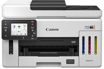 Canon MAXIFY GX6150 Compact Office Printer - Colour Printers & Scanners All-in-One Wireless | MegaTank Inkjet Printer, Copier, Scanner | Wi-Fi, Ethernet & USB Connectivity