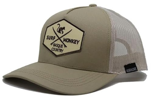 Surf Monkey | Origins - Cappellino Trucker Regolabile da Baseball - Cotone Organico - Taglia Unica, Taglia unica