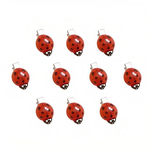 10 Pcs Fun Ladybug Hair Clips Funky Insect Bug Hair Clips for Teen Girls Women Cute Decorative Whimsical Accessories for Back to School Halloween Cosplay Themed Party