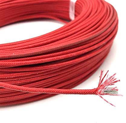 Högtemperaturbeständig värmetråd - 20M glasfiberflätad tråd for extrema förhållanden, 1 st(0.3mm2)