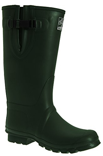 Insulated Wellington Boots - W258E - Size: 14 - Color: dark olive