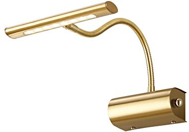 Trio Leuchten LED Wandleuchte Curtis 279770108, Metall Messing matt, 1x 4 Watt, Flexarm, Dimmer