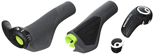 Ergon - GS2 Ergonomic Lock-on Bicycle Handlebar Grips | für MTN Bikes | Small | Schwarz/Grau