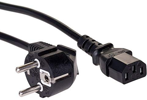 AKYGA AK-PC-01C Hohe qualität stromkabel, 1,8m für PC, Drucker, Bildschirme schwarz