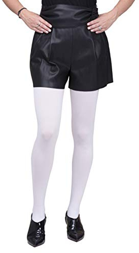 SENTELEGRI Opaque Tights, Choose From 18 Fashionable Colours, 100 Denier, Sizes S-XL (Medium, White)