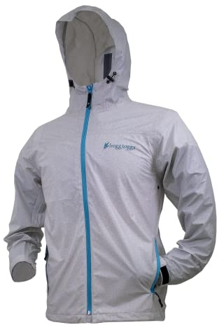 FROGG TOGGS Women's Xtreme Lite Packable Waterproof Breathable Rain Jacket, Contour White, Medium
