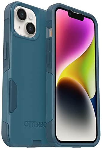 OtterBox iPhone 14 & iPhone 13 Commuter Series Case - DONT BE BLUE (Blue), slim & tough, pocket-friendly, with port protection