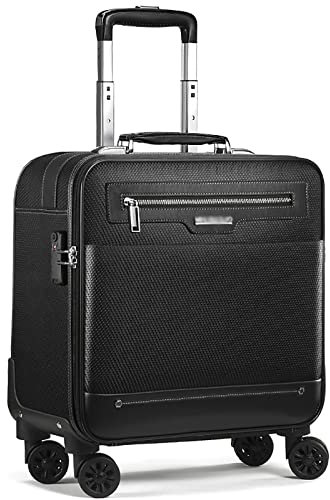 GOTYKE Pilot's fodral rullande ryggsäck med hjul passar upp till bärbar dator vänlig vattenavvisande ryggsäck över natten laptop med fickor för resor affärer skola (färg: A, storlek: 39 x 20 x 46 cm)