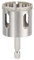 Glasbohrer 40mm mit 6.35mm Sechskantschaft,Lochsäge mit Beschichtung Kohlenstoffstahl, Bohrkron Fliesenbohrer für Glas/Fliese