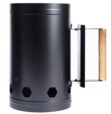 Luqeeg Allumeur de Cheminée pour Barbecue, Allumeur de Cheminée pour Charbon de Bois en Acier Inoxydable Boîte D'allumage Rapide Résistante à la Chaleur pour la Cuisine en Plein Air