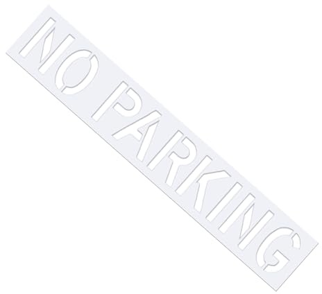 Kixolazr Pochoir Pour Lettres De Stationnement | Modèle De Marquage Lisible | Silicone Gabarit De Peinture Pour Aire De Stationnement - Pour Revêtement Trottoir Asphalte Arrière-Cour