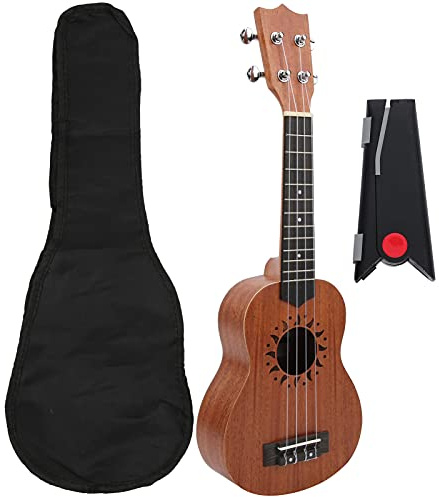 Mavaol 21in Ukulele 4-strängad med bärbart hopfällbart ställ Musikinstrument för nybörjare Barn Vuxen