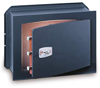 Technomax, cassaforte a muro, Modello GK/2 con chiusura a chiave, Dimensioni cm. 21H x 27L x 20P