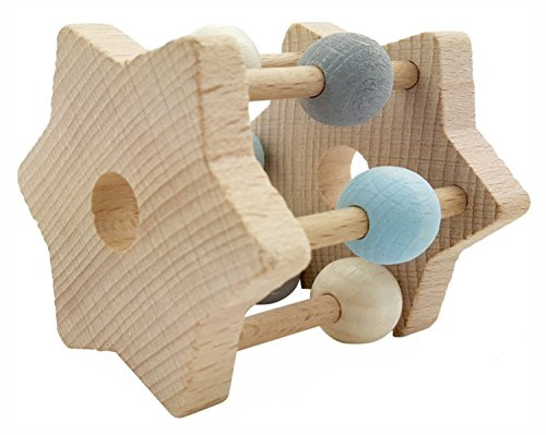 Hess Legno Giocattoli di Legno, desquamazione 11002 Stella Nature, Blu