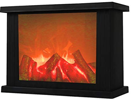 Linternas Decorativas para Chimenea, sin Llama, portátil, LED, Funciona con Pilas y Funciona con USB, Temporizador de 6 Horas Incluido para Interiores y Exteriores (sin función de Calentador, Color