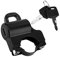 Duokon 22mm Verrouillage du Casque, Serrure de Casque de Moto Cadenas de Sécurité Universel pour Casque de Moto avec 2 Clés[noir]
