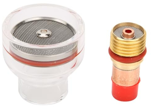 WP Gaz Lens Kit, Torche de Soudage WP, Lentilles de Gaz Tungsten de Soudage Accessoire Kit en Verre Coupe WP-17/18/26 (2.4mm)