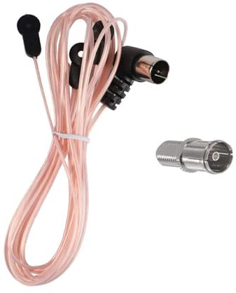 DIANN FM Antenna 75 Ohm FM Dipole Antenna with 3 Adapters for Indoor Radio Home Stereo Receiver AV Audio Home Theater Receiver