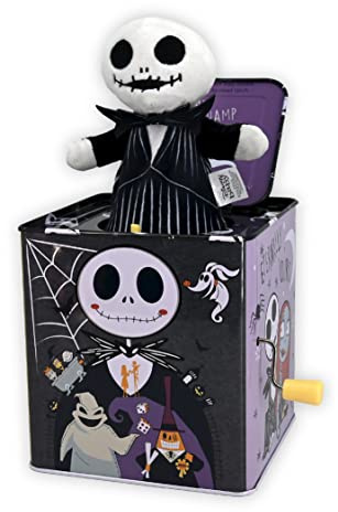 Kids Preferred Disney Baby The Nightmare Before Christmas Jack Skellington Classic Jack-in-The-Box Musical Toys for Babies and Toddlers