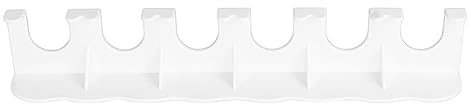 ABS 6 Hole Food Pouch Hanger, Universal Organizer for Yogurt Pouches & Baby Bottles | Fits Round & Helicopter Lid, No Squeeze Pouch Holder for Fridge & Cabinet Storage