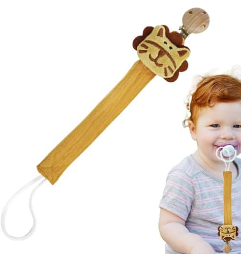 Clip für Schnullerband – Halterung für Kindertücher, Tierformen Schnullerclip für Kinder, Anti-Verlust, Brustwarzengurt für Kinder für Schnuller