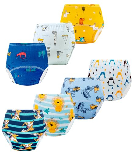 JackLoveBriefs potträningsbyxor för barn, våra träningsbyxor för barn från 2–5 år, 7 stycken