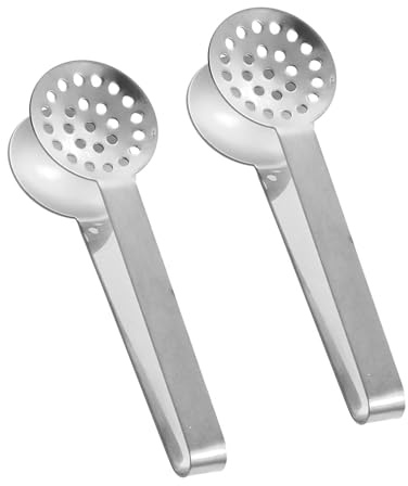 2 pinze per spremere bustine da tè in acciaio di alta qualità con clip per bevitori di tè, appassionati di tè, accessori da cucina, filtri per bustine di tè di alta qualità