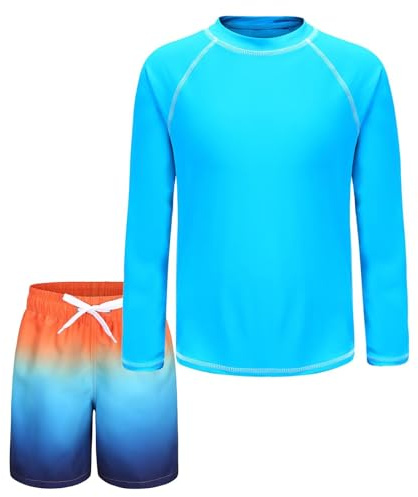 Aisyee UV Shirt Jungen Badehose Kinder Badeanzug 146 152/11-12 Jahre