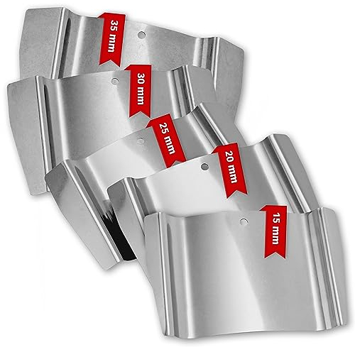 MULTIPICK Türfallengleiter - [5 Stück | 15, 20, 25, 30, 35 mm] Türfallen Öffnungswerkzeug - Edelstahl Fallengleiter - Schlüsseldienst Türfallenöffner - Schloss Türöffnung - Made in Germany