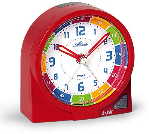 Atlanta Kinderwecker Mädchen Ohne Ticken Rot Lernwecker - 1937-1