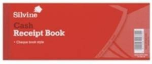 Silvine Receipt Book Counterfoil Chequebook-format 40 Receipts 76x203mm Ref 233 Pack of 6