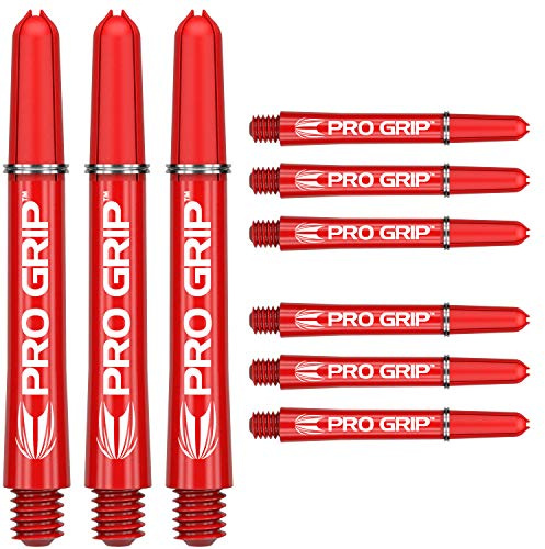Target Darts 3 x Conjuntos de Rojo Pro Grip Eje Medio - 9 in Total