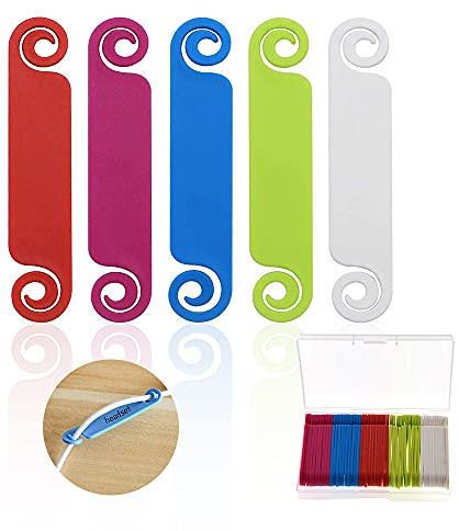 YIXISI 50 Stück Kabeletiketten, Wasserdicht Haltbar Kabelkennzeichnung und Markieren von Kabel, Wiederverwendbar Wasserdicht Kabelmanagement, 5 Farben