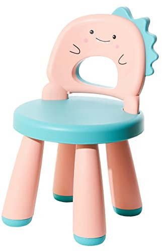 Sedia da tavolo in plastica per bambini - Sgabello per bambini - Comodo, leggero e robusto - Adatto da 2 a 6 anni - Facile da pulire - Seduta ergonomica - Design a dinosauro - Vari colori