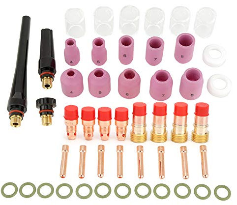 Kit de Lentes de Gas de 20 Piezas, Kit de Antorchas de Soldadura, Kit de Accesorios Consumibles de Antorcha de Lente de Gas, Kit Tig de Lente de Gas, Kit de Accesorios de Antorcha