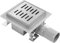 Rea Duschrinne LINE Nickel Brush 12x12 Edelstahl Duschablauf Siphon Bodenablauf für Badezimmer Dusche Bodenablauf (gebürsteter Stahl)