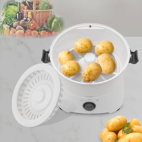 Éplucheur de pommes de terre électrique 2 pièces, éplucheur de légumes rapide entièrement automatique, opération à une touche, séchoir à salade commercial, éplucheur de pommes de terre en acier