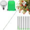 Vegamall 2.8 m Apple Picker Cherry Picker Fruit Picker with Telescopic Handle with Lightweight Stainless Steel Telescopic Stake and Cotton Bag Fruit Grabber Easy to Assemble