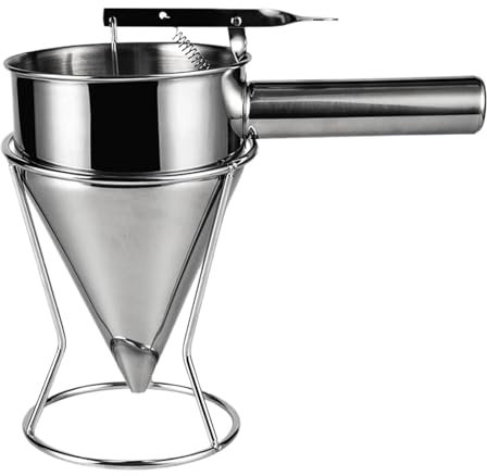 Stainless Steel Octopus Balls Tool with Sauce Cream Dosing Funnel and Chocolate Pastry Mold Dough Dispenser Funnel Kit