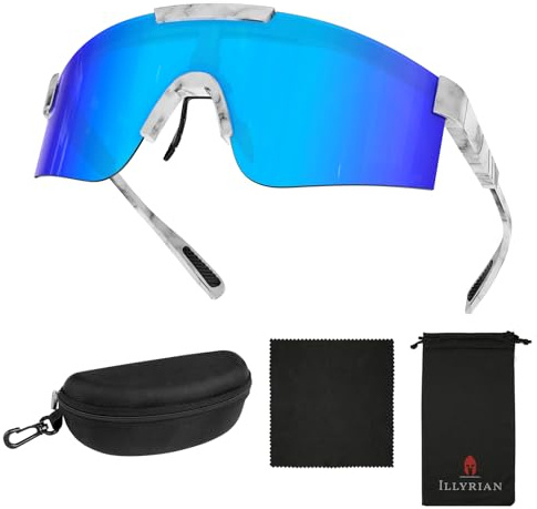 Ambienden Lunettes De Soleil De Velo Pour Hommes Et Femmes - Lunette Vitesse PolariséEs Avec Protection UV400 Et Coupe-Vent - Lunette De Soleil Ski LéGèRes Pour Le Cyclisme, La RandonnéE Et La PêChe
