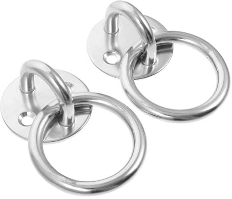 YOSADIER 2Pièces Anneau Ancrage Inoxydable pour Montage Plafond Mur Fixation pour Accessoires Support Surface Résistante