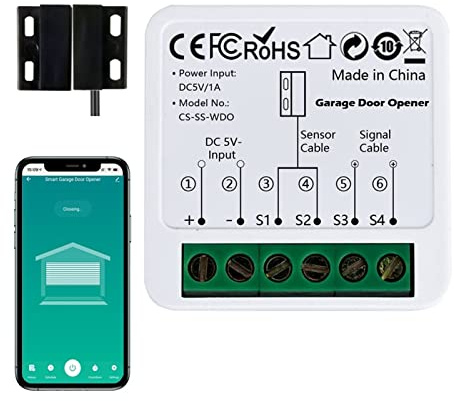 Abrepuertas de garaje inteligente WiFi Tuya App control remoto interruptor funciona asistente Siri atajo