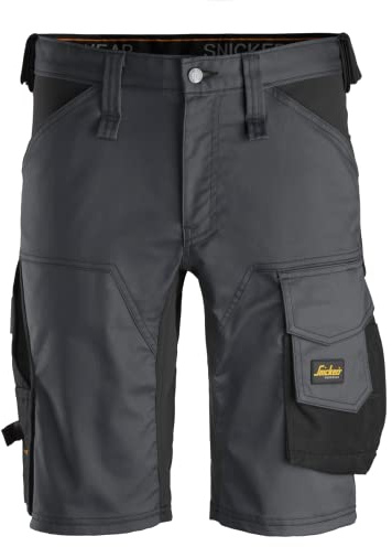 Snickers Workwear AllroundWork Grå Stål-Svart Storlek 46, Ej tillämpligt