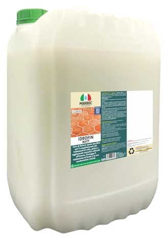 MARBEC IDROFIN MATT 20LT Cera per cotto, pietra e agglomerati cementizi opaca per la finitura dei trattamenti di fondo con protettivi, impregnanti o cere.