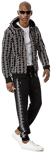 Redbridge Red Bridge 3D-R - Tuta da jogging da uomo, con cappuccio e pantaloni, Nero , XL