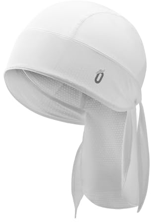 Oscenny Fahrrad Kopfbedeckung,Leichtes Perforiertes Material Schnell Trocknend Bandana Sport Kopfbedeckung Sonnenschutz Radfahren Laufen Motorrad Mütze