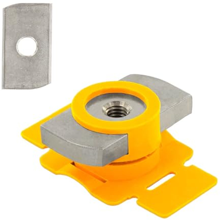 VOOXA Premium 20 unidades de acero inoxidable A2 tuercas de riel M8 con ayuda de fijación de plástico, tuerca deslizante con dentado parcial, para perfiles 41/21 y 41/41, montaje fácil y rápido