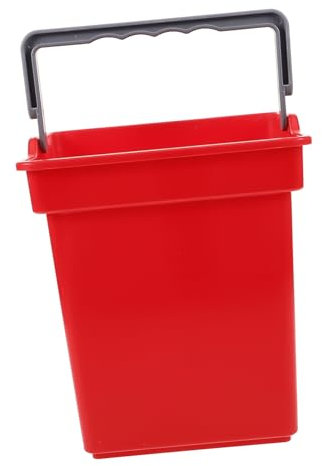 Gatuida Seau De Nettoyage En Plastique 4l Avec Poignée Bac De Rangement Carré Pour Produits De Nettoyage Seau Multifonctionnel Pour Maison Et Bureau Rouge