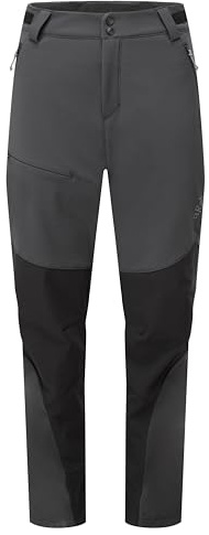 Rab Women's Torque Winter Pants Durable Softshell Fleece Trousers for Hiking, Trekking, & Climbing - Black - Small